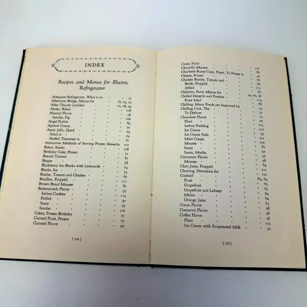 GE Refrigerator CookBook‎ 1927 Recipes and Menus General Electric